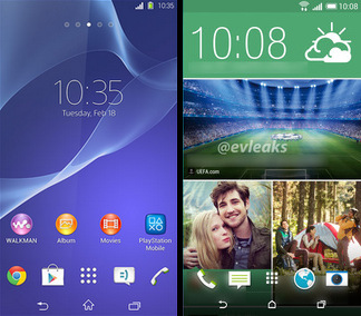 Xperia Z2 và HTC One 2