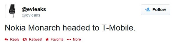 Thông báo về thiết bị mới của Nokia trên @evleaks
