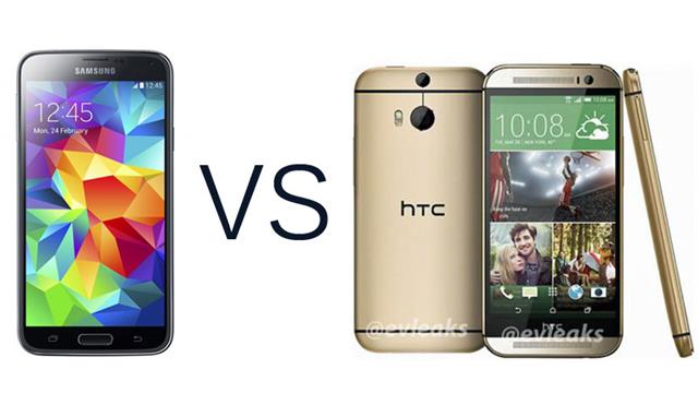 Samsung Galaxy S5 so với HTC One M8