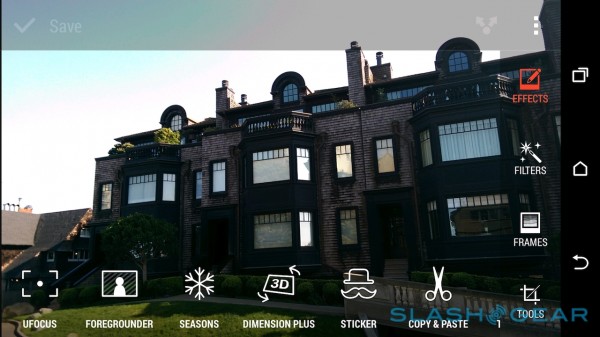 Giao diện chụp ảnh với các hiệu ứng