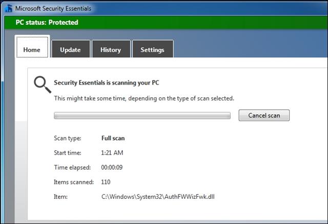 Microsoft Security Essentials