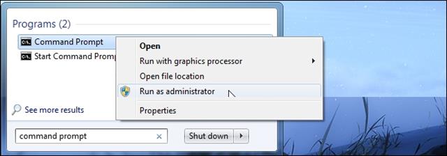 Set quyền Admin cho Command Prompt