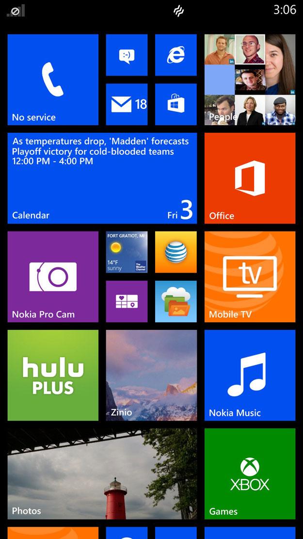 Cột Live Tiles thứ 3