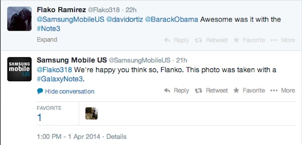 Thông điệp quảng cáo của Samsung