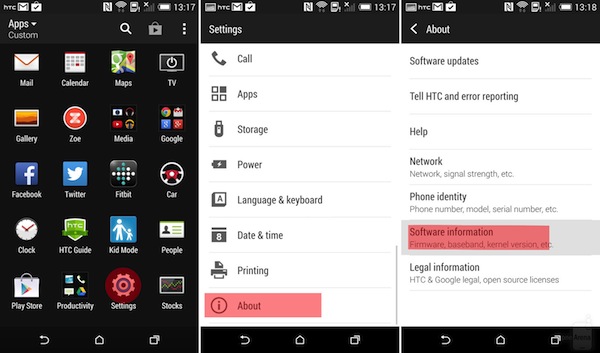 Vào Software Information