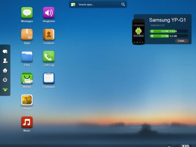 Trang chính AirDroid