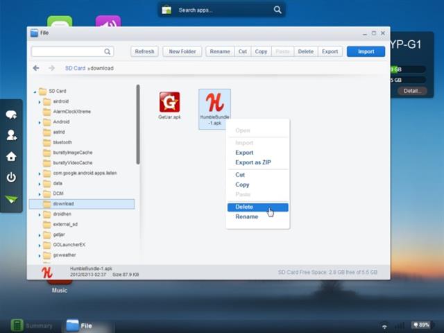 Bây giờ thiết bị Android của bạn đã bị thao túng hoàn toàn, bạn có thể xóa các tập mà bạn muốn