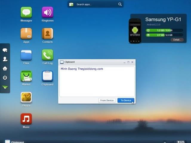 Bạn có thể sử dụng Clipboard để sao chép và dán nội dung qua lại giữa 2 thiết bị