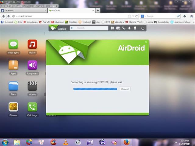 quá trình đồng bộ được bắt đầu