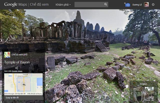 Chuẩn đi bị du lịch đến Angkor Wat qua màn ảnh nhỏ cùng Google Street View