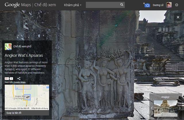 Các tác phẩm điêu khắc trên tường về Nữ thần trên trời - Apsara