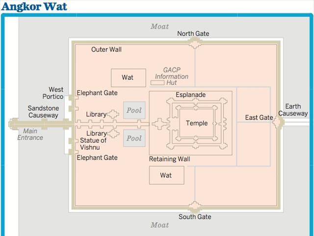 Toàn cảnh Angkor Wat khi nhìn từ trên không xuống