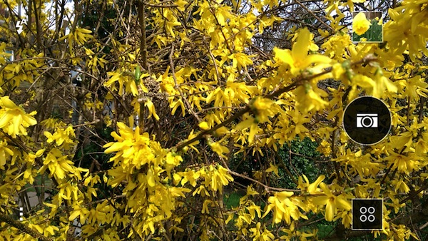 Giao diện ứng dụng camera