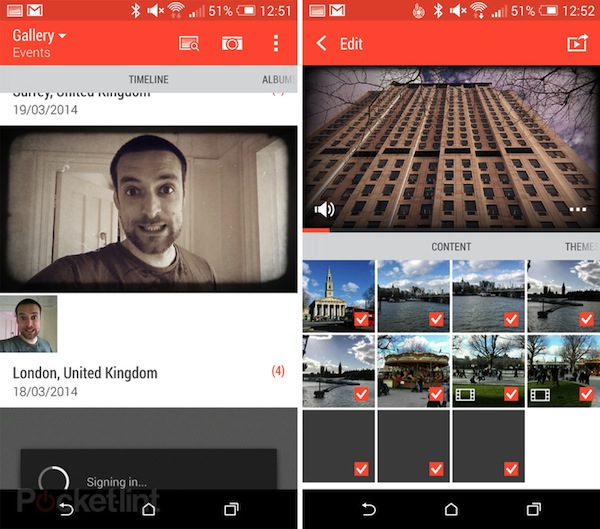 Thư viện ảnh mới của HTC Zoe