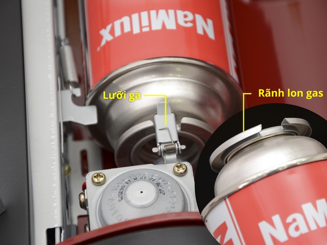 Cách lắp đặt lon gas cho bếp gas du lịch