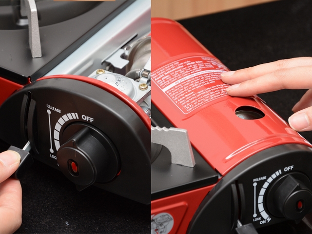 Cách lắp đặt lon gas cho bếp gas du lịch
