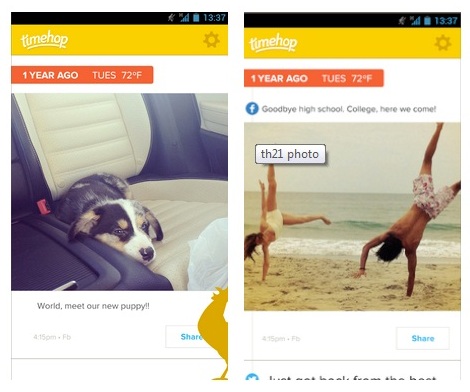 Ứng dụng Timehop