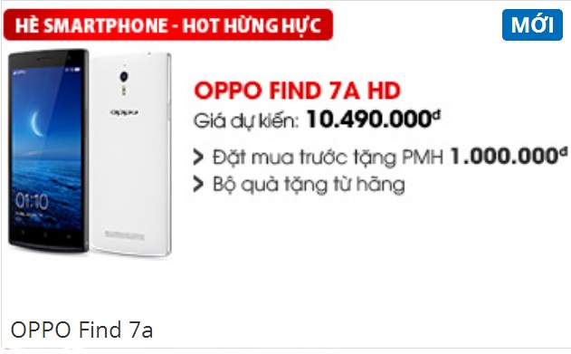 Oppo Find 7a