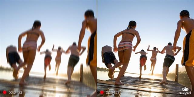 Ghi hình hoàn hảo với SteadyShot