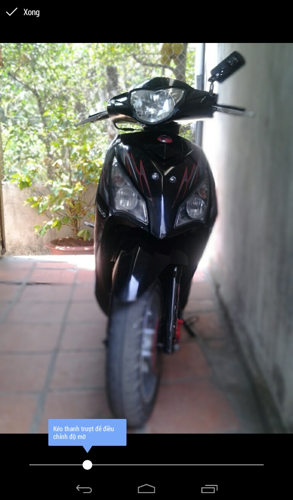 Để kết thúc quá trình chỉnh sửa bạn bấm vào chữ Xong ở góc trên bên trái