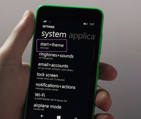 Thiết lập hình nền trên Windows Phone 8.1