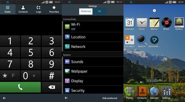 Giao diện trên Tizen OS