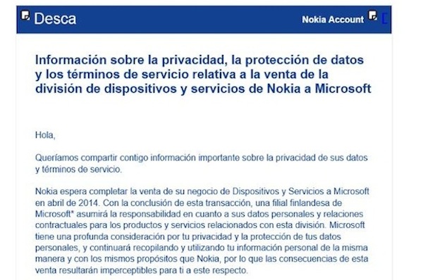 Tâm thư của Nokia