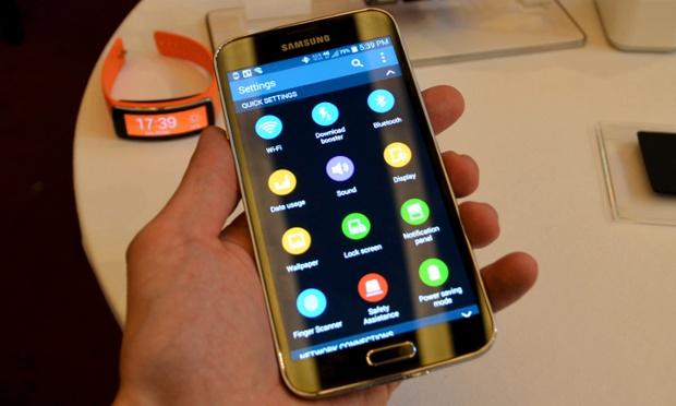 Giao diện menu cài đặt mới trên Galaxy S5