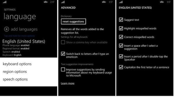 Đánh dấu vào ô Show a comma key when it Available
