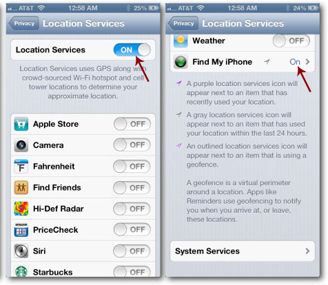 Tính năng Find My iPhone 