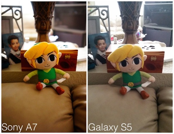 Ảnh của Galaxy S5 và Sony A7