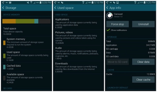 Bộ nhớ trong thấp