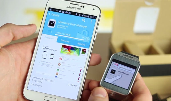 Đồng bộ Gear 2 với Smartphone Samsung