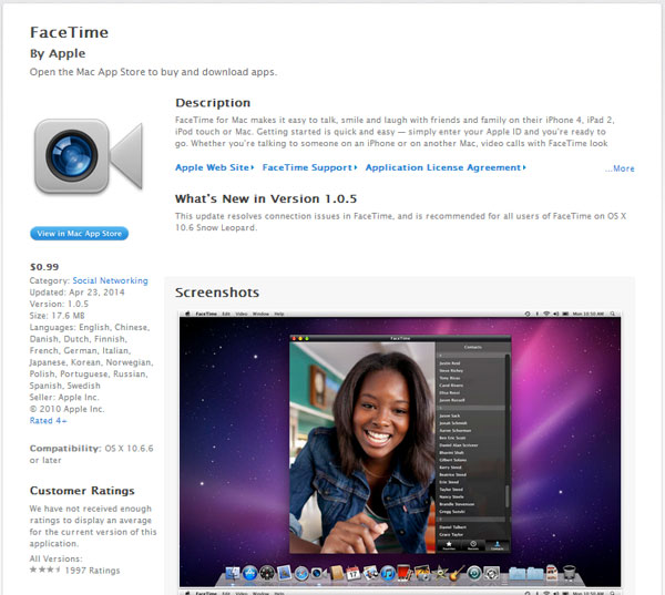 Kích hoạt FaceTime trên Macbook