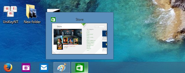 Bạn có thể gắn ứng dụng Modern UI trên thanh Taskbar như những ứng dụng bình thường