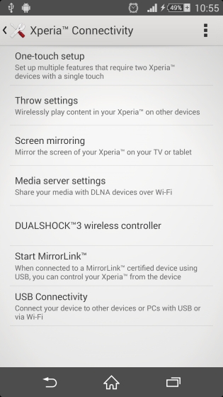 Trung tâm tùy chỉnh kết nối và chia sẻ với các thiết bị ngoại vi khác