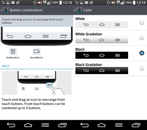 Máy hỗ trợ tối đa 5 phím điều hướng