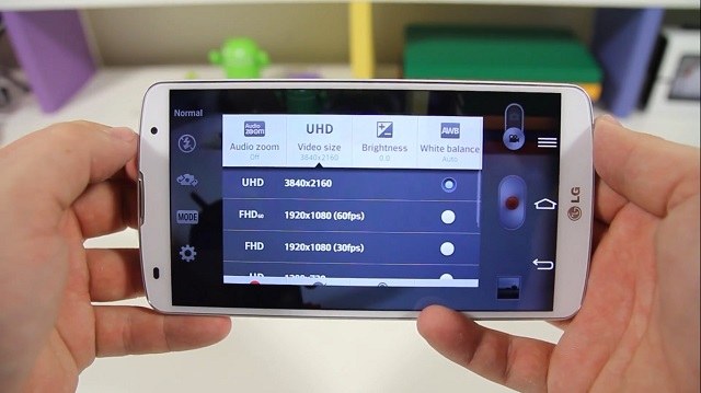 LG G Pro 2 có thể quay video 4k
