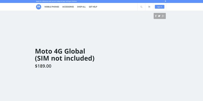 Moto 4G Moto 4G