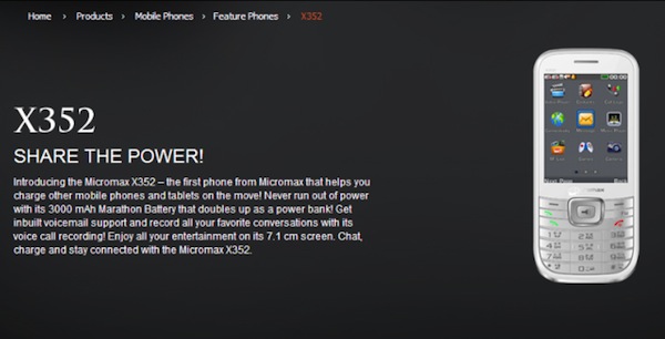 Micromax X352