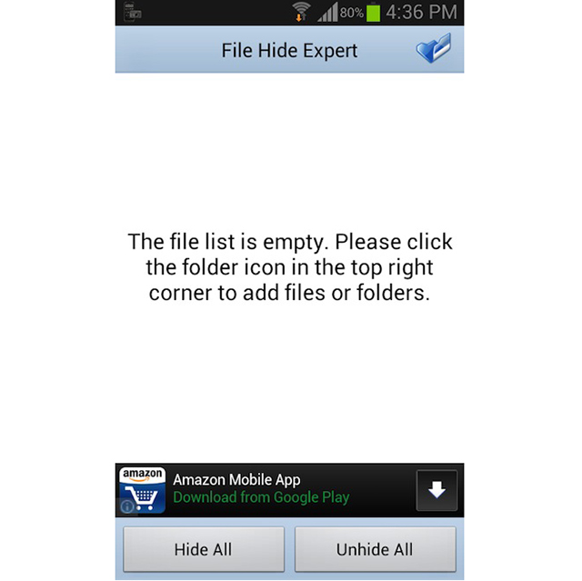 Cách ẩn các tập tin trong Android