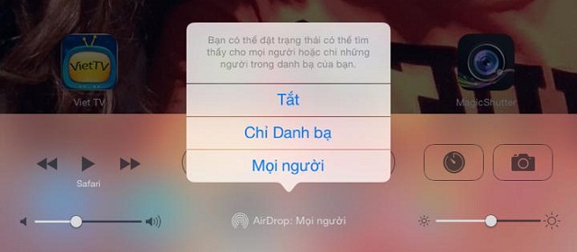 Chia sẻ dữ liệu cực nhanh với AirDrop trên iOS 7