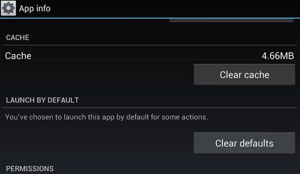 Bấm Clear Defaults