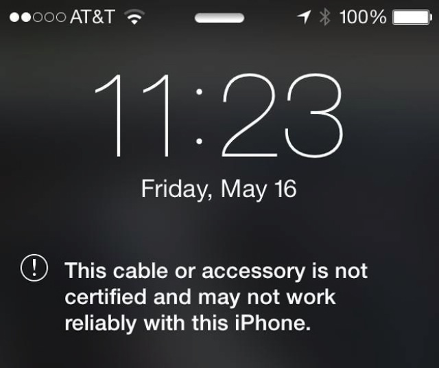 Thông báo khi dùng cáp lậu bị phát hiện