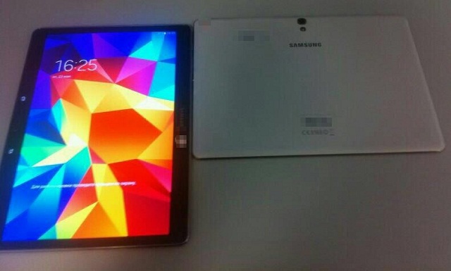 Galaxy Tab S lộ ảnh thực tế với màn hình AMOLED sống động