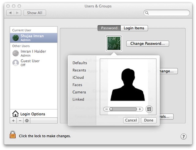 Cách xóa và thay ảnh đại diện trên Mac OS