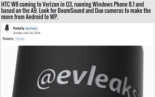 HTC W8