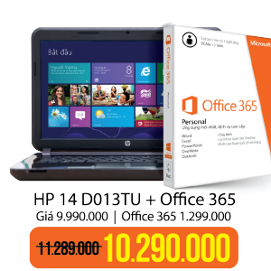 Laptop HP 14 D013TU Office 365