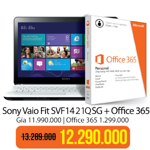 Laptop Sony Vaio Fit Office 365