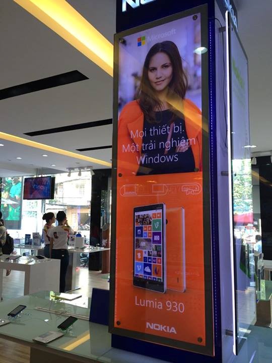 Hình ảnh quảng bá Lumia 930 tại Việt Nam